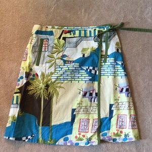 Chaudry Sports cotton wrap skirt.